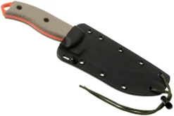 ESEE Model 5 Orange 5POG OD Green Micarta Cuchillo De Supervivencia Con Funda De Kydex + Clip Para Cinturón -Cuchillería Aventura EE ESEE 5POG 06 esee knives scaled