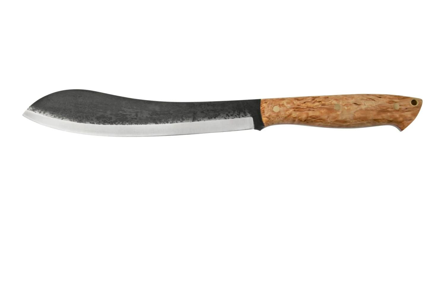 BRISA Bigmuk 391, Stabilized Curly Birch, Cuchillo De Exterior 1 BRISA Bigmuk 391, Stabilized Curly Birch, Cuchillo De Exterior