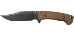 Rick Hinderer Ranch Bowie Natural Canvas Micarta, Battle Black, Cuchillo Bowie