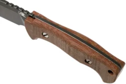 Rick Hinderer Ranch Bowie Natural Canvas Micarta, Battle Black, Cuchillo Bowie -Cuchillería Aventura HRK TRB BB NM 05 rick hinderer knives scaled