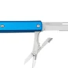 The James Brand The Ellis Scissors, Cerulean, Aluminum Serrated, Navaja