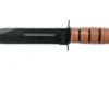 KA-BAR U.S. Army Knife 1220 Cuchillo Fijo, Funda De Cuero