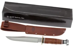 KA-BAR Bowie 1236 De Cuero Mango, Funda De Cuero -Cuchillería Aventura KA1236 08 ka bar ka1236 08