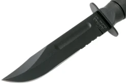 KA-BAR Short 1257 Cuchillo Fijo, Parcialmente Dentado, Funda De Cuero -Cuchillería Aventura KA1257 03 ka bar scaled