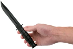 KA-BAR Short 1257 Cuchillo Fijo, Parcialmente Dentado, Funda De Cuero -Cuchillería Aventura KA1257 06 ka bar scaled