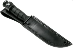 KA-BAR Short 1257 Cuchillo Fijo, Parcialmente Dentado, Funda De Cuero -Cuchillería Aventura KA1257 07 ka bar scaled