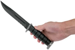 KA-BAR D2 Extreme Fighting Knife 1283, Serrated Blade, Kraton Handle, Funda De Cuero -Cuchillería Aventura KA1283 06 ka bar scaled