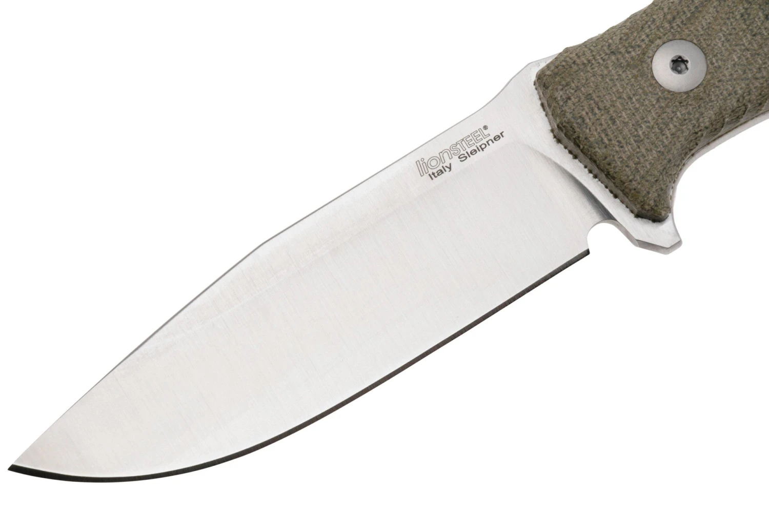 LionSteel M5 Sleipner, Green Canvas Micarta Cuchillo De Supervivencia 3 LionSteel M5 Sleipner, Green Canvas Micarta Cuchillo De Supervivencia - Imagen 3