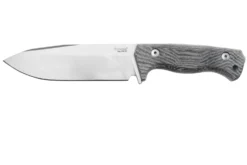 Lionsteel T6 Satin, Black Canvas Micarta T6-CVB Cuchillo Fijo