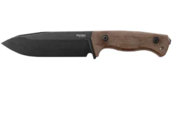 Lionsteel T6 Old Black, Natural Canvas Micarta T6B-CVN Cuchillo Fijo