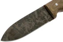 LT Wright Bushcrafter HC, 1075, Matte Green Micarta, Red Liners, Leather Sheath, Cuchillo Bushcraft -Cuchillería Aventura LT BHC GM RL LS 03 lt wright scaled