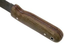 LT Wright Bushcrafter HC, 1075, Matte Green Micarta, Red Liners, Leather Sheath, Cuchillo Bushcraft -Cuchillería Aventura LT BHC GM RL LS 04 lt wright scaled