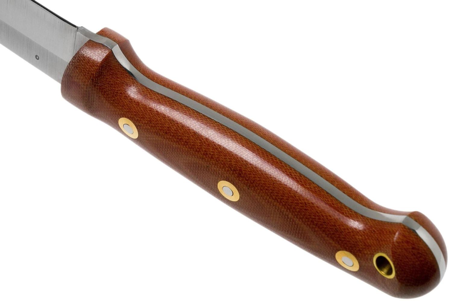 LT Wright GNS Saber Grind, O1, Polished Natural Micarta, Leather Sheath, Cuchillo Bushcraft 4 LT Wright GNS Saber Grind, O1, Polished Natural Micarta, Leather Sheath, Cuchillo Bushcraft - Imagen 4