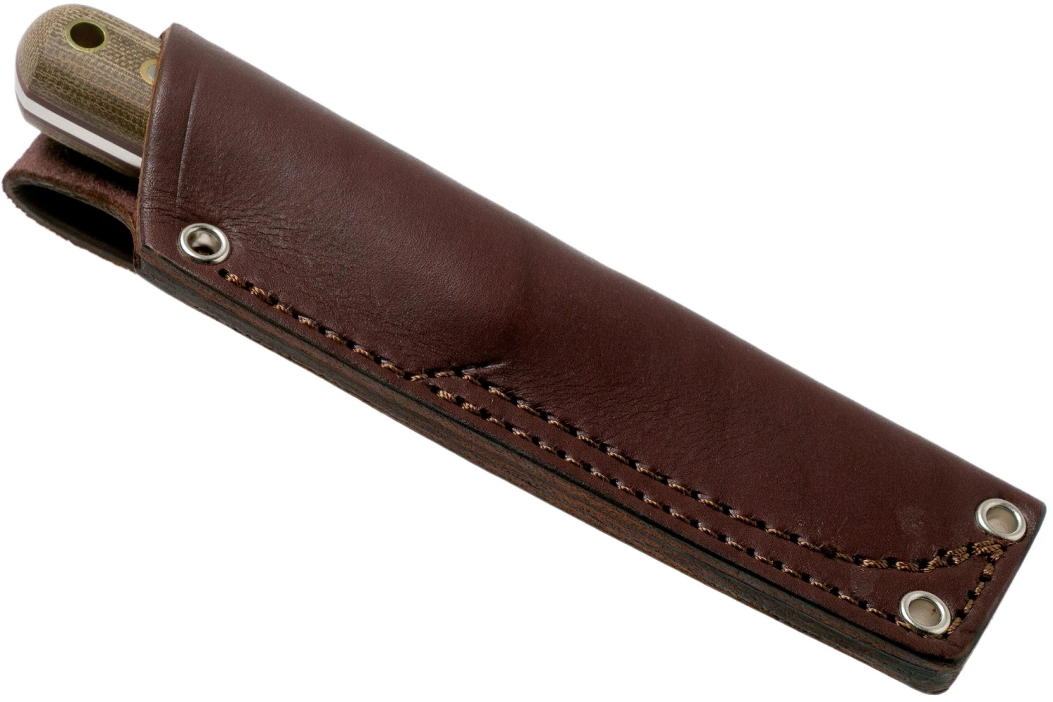 LT Wright Next Gen, A2, Matte Green Micarta, Red Liners, Leather Sheath, Cuchillo Bushcraft 6 LT Wright Next Gen, A2, Matte Green Micarta, Red Liners, Leather Sheath, Cuchillo Bushcraft - Imagen 6