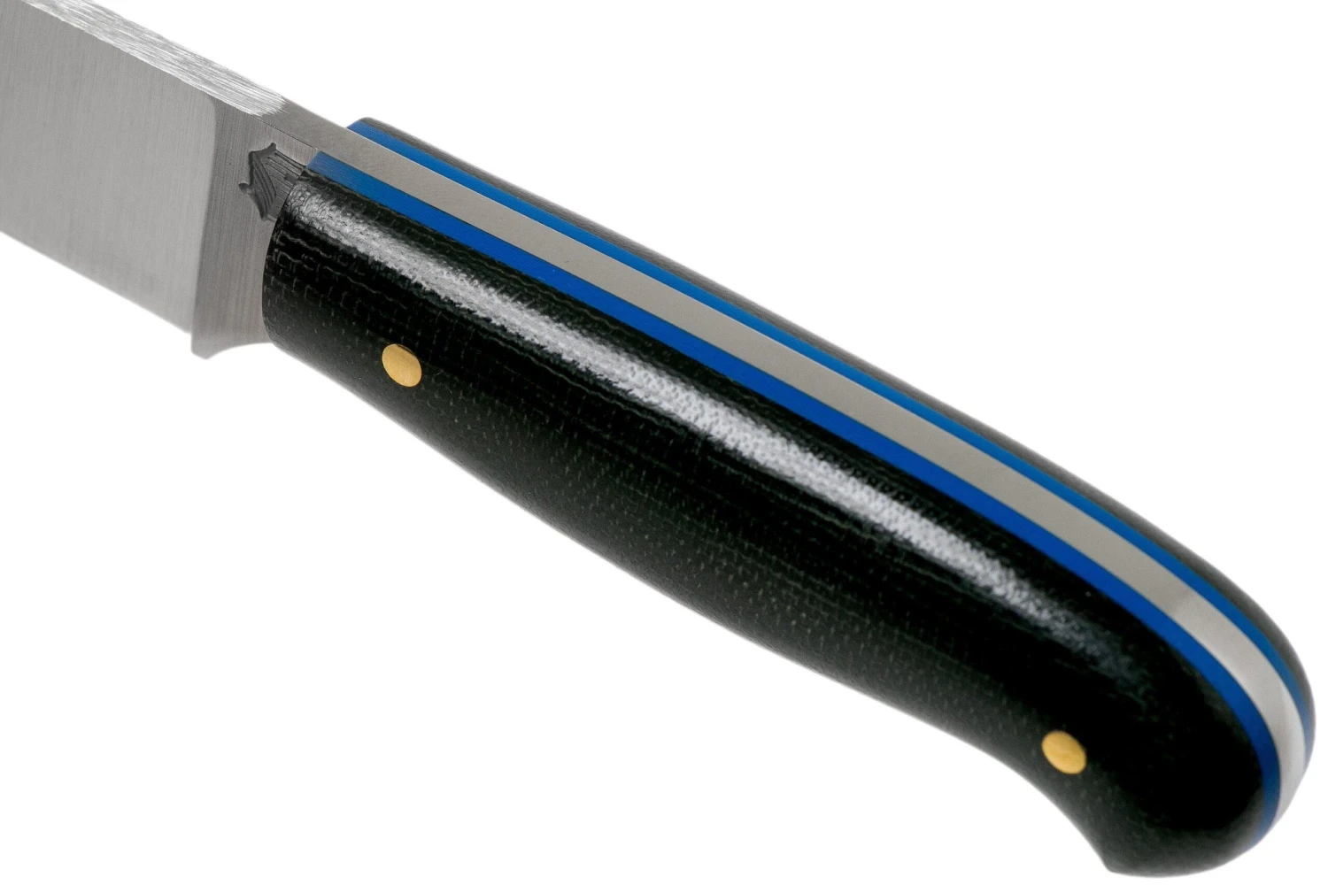 LT Wright Patriot, A2, Polished Black Micarta, Blue Liners, Leather Sheath, Cuchillo De Exterior 5 LT Wright Patriot, A2, Polished Black Micarta, Blue Liners, Leather Sheath, Cuchillo De Exterior - Imagen 5