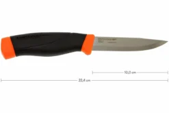 Morakniv Mora Companion Heavy Duty F Carbon, Oranje, Cuchillo De Bushcrafting