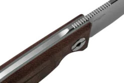 Real Steel CVX-80 Red Micarta 3564 Convex Cuchillo De Bushcraft, Diseño Poltergeist -Cuchillería Aventura RL3564 05 realsteel scaled