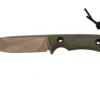TRC Knives South Pole Apo Finish Green Canvas Micarta, Cuchillo De Supervivencia
