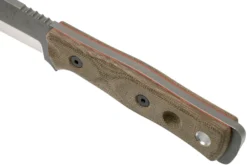 TOPS Knives B.O.B. Fieldcraft154CM Green Canvas Micarta BROS-154-GCM Cuchillo Bushcraft -Cuchillería Aventura TK BROS 154 GCM 05 tops knives scaled