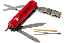 Victorinox Nail Clip 580 Rojo Transparente 0.6463 Navaja Suiza