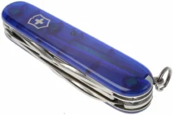 Victorinox Climber Azul Transparente 1.3703.T2 Navaja Suiza -Cuchillería Aventura VT1 3703T2 05 victorinox climber transparant blauw vt1 3703t2 d5
