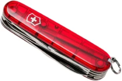 Victorinox Huntsman Rojo Transparente 1.3713.T Navaja Suiza -Cuchillería Aventura VT1 3713 T 05 victorinox vt1 3713 t 05