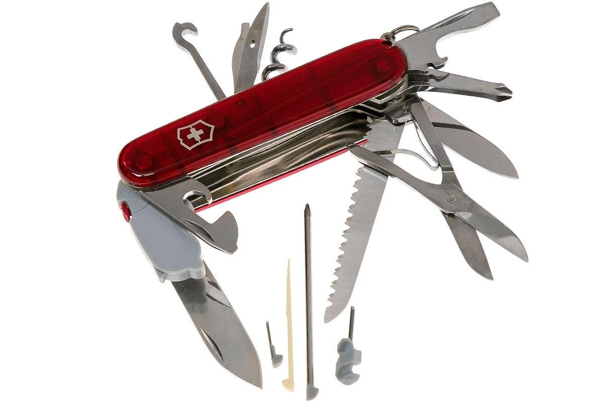 Victorinox Huntsman Lite Rojo Transparente 1.7915.T Navaja Suiza 1 Victorinox Huntsman Lite Rojo Transparente 1.7915.T Navaja Suiza