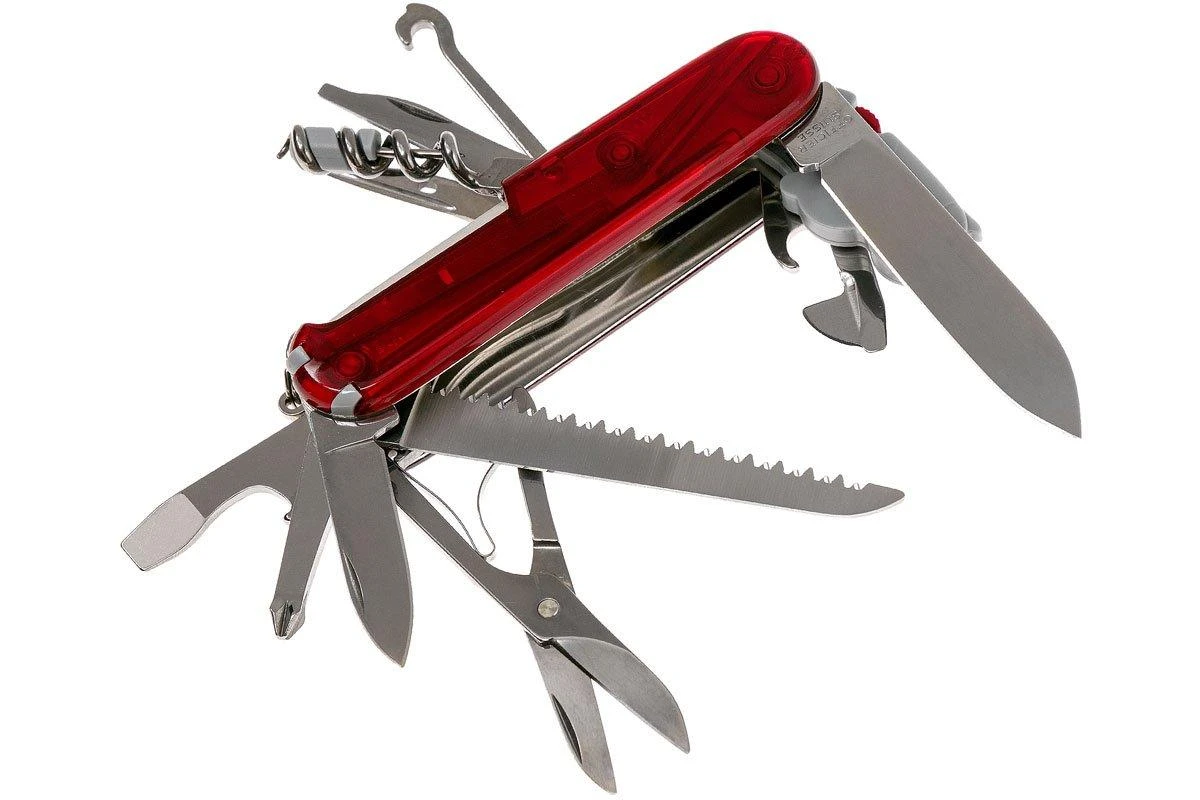 Victorinox Huntsman Lite Rojo Transparente 1.7915.T Navaja Suiza 2 Victorinox Huntsman Lite Rojo Transparente 1.7915.T Navaja Suiza - Imagen 2