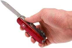 Victorinox Huntsman Lite Rojo Transparente 1.7915.T Navaja Suiza 14 Victorinox Huntsman Lite Rojo Transparente 1.7915.T Navaja Suiza -Cuchillería Aventura VT1 7915 T 07 victorinox vt1 7915 t 07