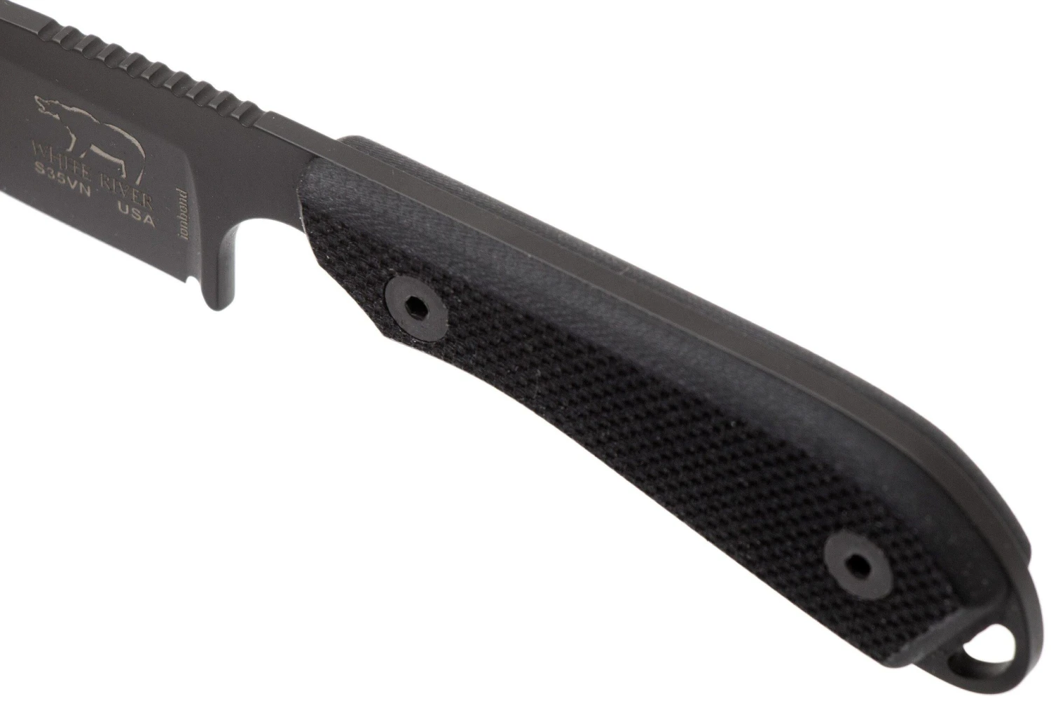 White River Knives M1 Backpacker Pro Black G10, Black Ionbond Cuchillo Fijo, Funda Kydex 5 White River Knives M1 Backpacker Pro Black G10, Black Ionbond Cuchillo Fijo, Funda Kydex - Imagen 5